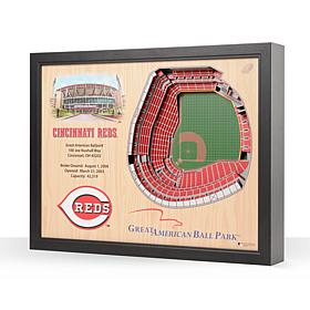 MLB Cincinnati Reds StadiumViews 3D Wall Art- Great American Ball Park