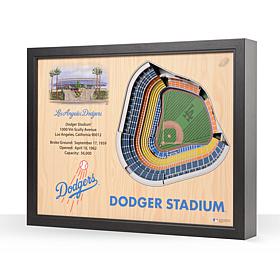 MLB Los Angeles Dodgers StadiumViews 3-D Wall Art - Dodger Stadium  