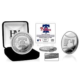 MLB Philadelphia Phillies Mets Silver-Plated Coin