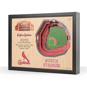 MLB St. Louis Cardinals StadiumViews 3-D Wall Art - Busch Stadium