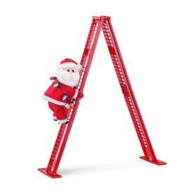 Mr. Christmas Miniature Super Climbing Santa - White