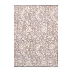 My Magic Carpet Kalini Floral Washable Area Rug 5'x7'