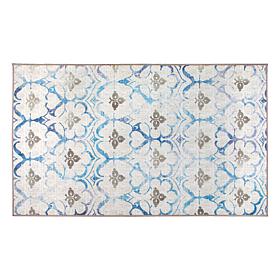 My Magic Carpet Leilani Damask Washable Area Rug 3'x5'