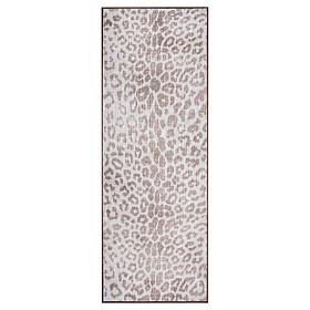 My Magic Carpet Miya Leopard Washable Runner Rug 2.5'x7'