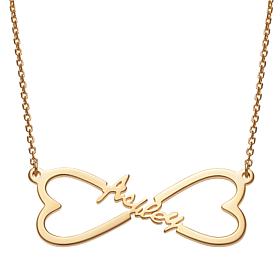 Name Heart Infinity Necklace