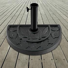 Nature Spring 20 lb. Half Round Patio Umbrella Base - Black