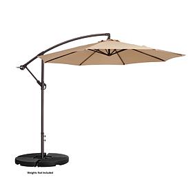 Nature Spring Offset Swivel Patio Umbrella - Beige 