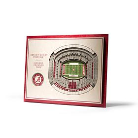 NCAA AL Crimson Tide StadiumViews 3-D Wall Art - Bryant-Denny Stadium 