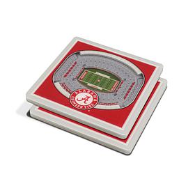 NCAA Alabama Crimson Tide 3-D Stadium Views Coaster Set 