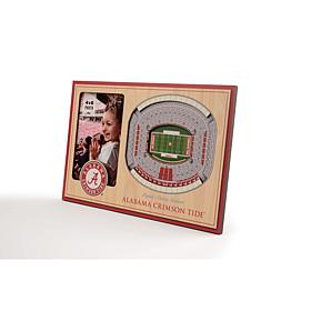 NCAA Alabama Crimson Tide 3-D Stadium Views Picture Frame