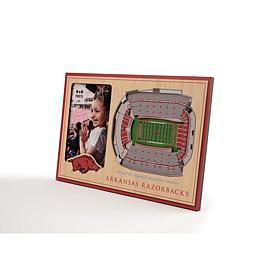 NCAA Arkansas Razorbacks 3-D Stadium Views Picture Frame