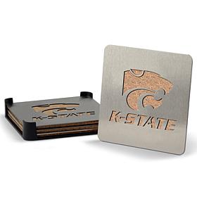 NCAA Boasters 4-Piece Coaster Set - Kansas State Wildcats