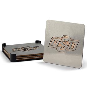 NCAA Boasters 4-Piece Coaster Set - Oklahoma State Cowboys