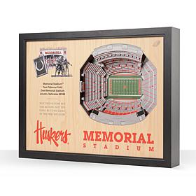 NCAA Nebraska Cornhuskers StadiumViews 3D Wall Art - Memorial Stadi...