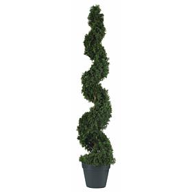 Nearly Natural 4 ft. Cedar Spiral Tree with 1130 Leaves