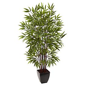 Nearly Natural 5 ft. Bamboo Tree with Planter