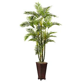 Nearly Natural 6.5" Areca with Decorative Planter