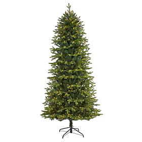 Nearly Natural 8’ Belgium Fir Artificial Christmas Tree with 650 LEDs