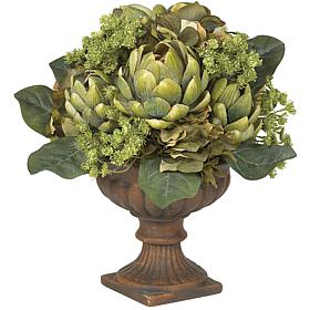 Nearly Natural Silk Artichoke Centerpiece Arrangement