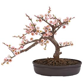 Nearly Natural Silk Cherry Blossom Bonsai  Arrangement