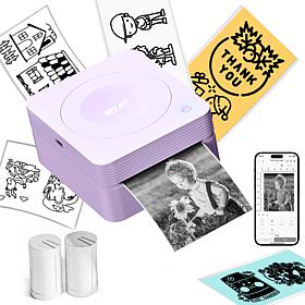 Nelko PM230 Portable Bluetooth Sticker Printer with 2 Rolls