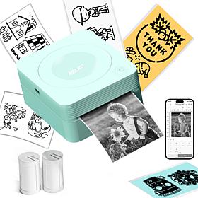 Nelko PM230 Portable Bluetooth Sticker Printer with 2 Rolls