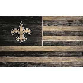 New Orleans Saints Distressed Flag 11x19
