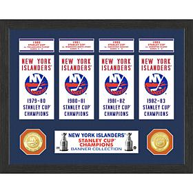 New York Islanders Stanley Cup Commemorative Banner & Coin Frame