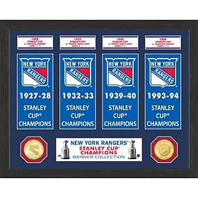 New York Rangers 4x Stanley Cup Champions Commemorative Frame
