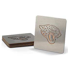 NFL Boasters 4-piece Coaster Set - Jacksonville Jaguars