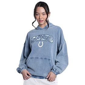 NFL WOMEN'S DENIM WASH HOODIE