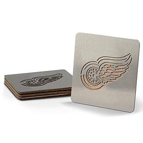 NHL Boasters 4-piece Coaster Set - Detroit Red Wings