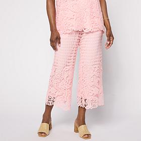 Nina Leonard Elastic Waist Pull-On Cropped Pant