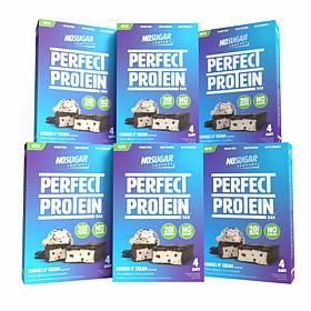 No Sugar Company 6 x 4-count Cookies & Cream Protein Bars