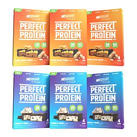 No Sugar Company 6 x 4-count Protein Bars Variety Pack