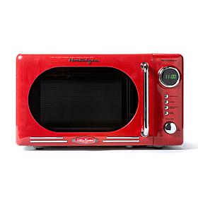 Nostalgia NRMO7RD6A 0.7 CuFt 700-Watt Countertop Microwave, Retro Red