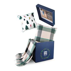 Novogratz Holiday in a Box Throw and Pillow Set