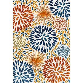 nuLOOM 4' x 6' Monique Floral Indoor/Outdoor Area Rug 