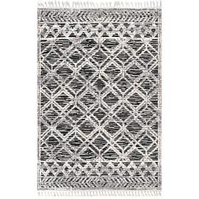 nuLOOM 5' 3" x 7' 7" Ansley Moroccan Lattice Tassel Area Rug 
