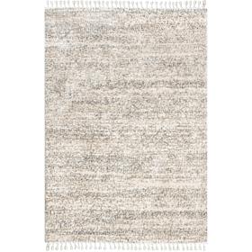 nuLOOM Brooke Shag Tasseled Area Rug 5' 3" x 7' 7" Ivory