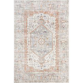 nuLOOM Jacquie Vintage Floral Area Rug - 6' 7" x 9' Silver
