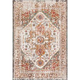 nuLOOM Justine Vintage Medallion 4' x 6' Area Rug 