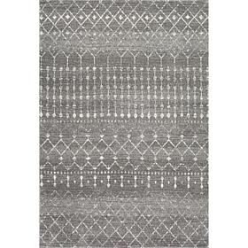 nuLOOM Moroccan Blythe Area Rug - 3' x 5' Dark Gray
