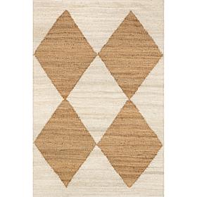 nuLOOM Pandora 3' x 5' Diamond Jute Area Rug