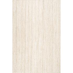 nuLOOM Rigo Hand Woven Farmhouse Jute Area Rug - 6' x 9' Off White