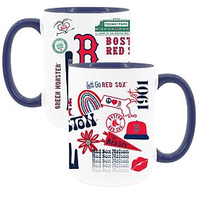 Official MLB 2-Pack 15oz Inner Color Stainless Steel Mugs