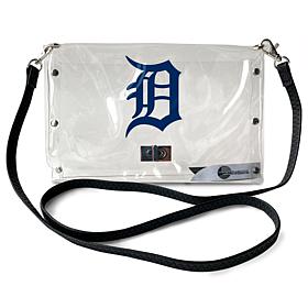 Official MLB Clear Envelope Purse with Team Logo - Detroit Tigers
