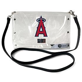 Official MLB Clear Envelope Purse with Team Logo - Los Angeles Angels