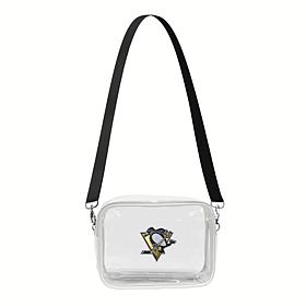 Official NHL 3D Logo Clear Fanny Fan Purse - Pittsburgh Penguins