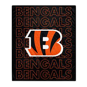 Officially Licensed 60" x 70" Prima Fleece Echo Throw Blanket- Bengals